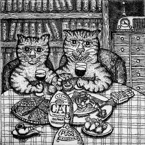 猫とワイン